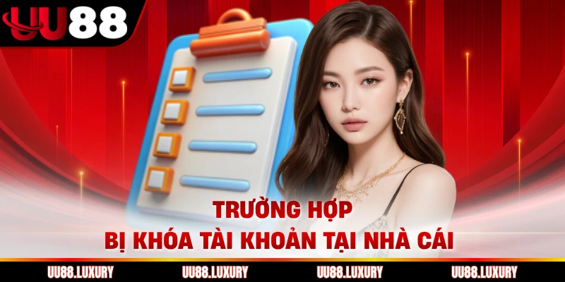Trường hợp bị khóa tài khoản tại nhà cái 